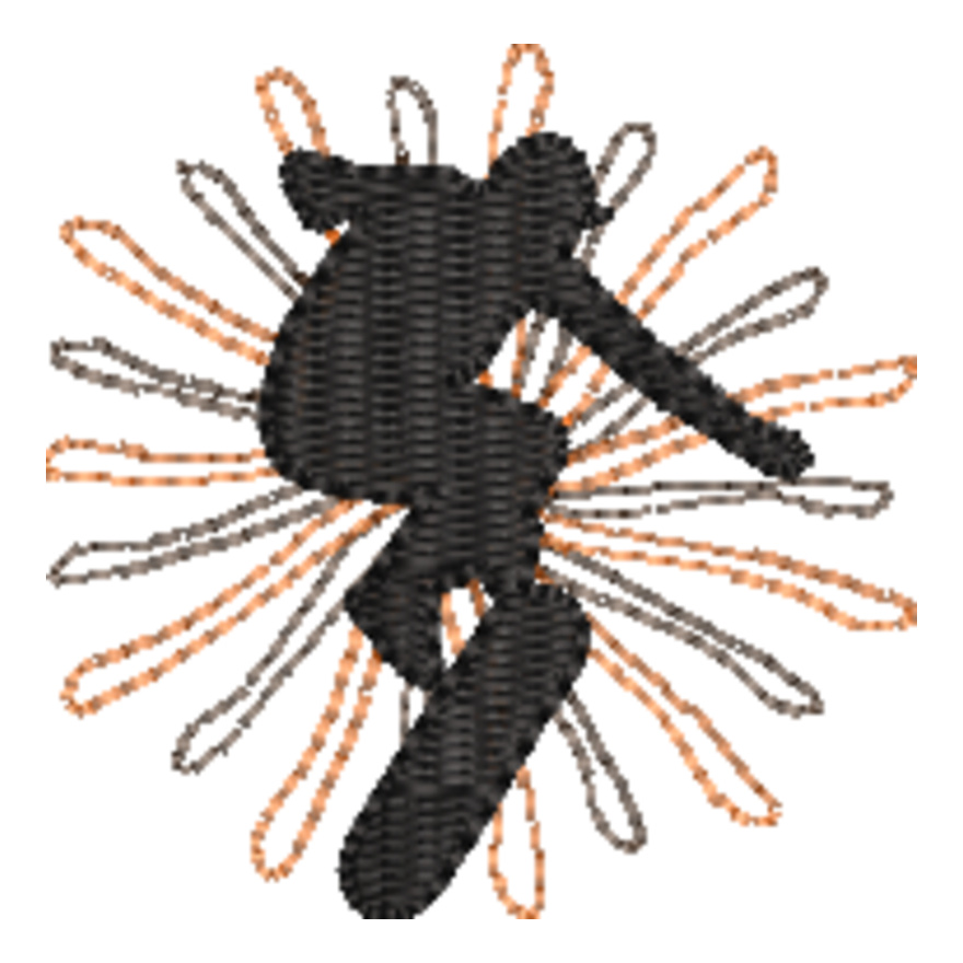 Skate Snow Boarder Silhouette (0288) Thumbnail