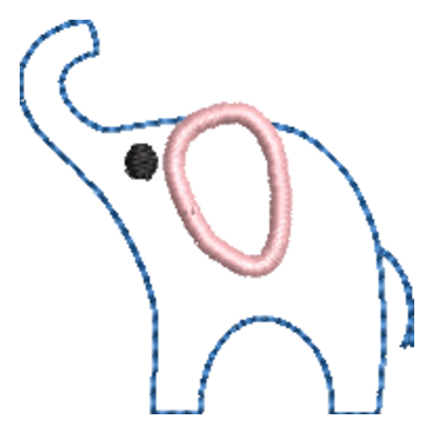 Elephant Line Art (0263) Thumbnail