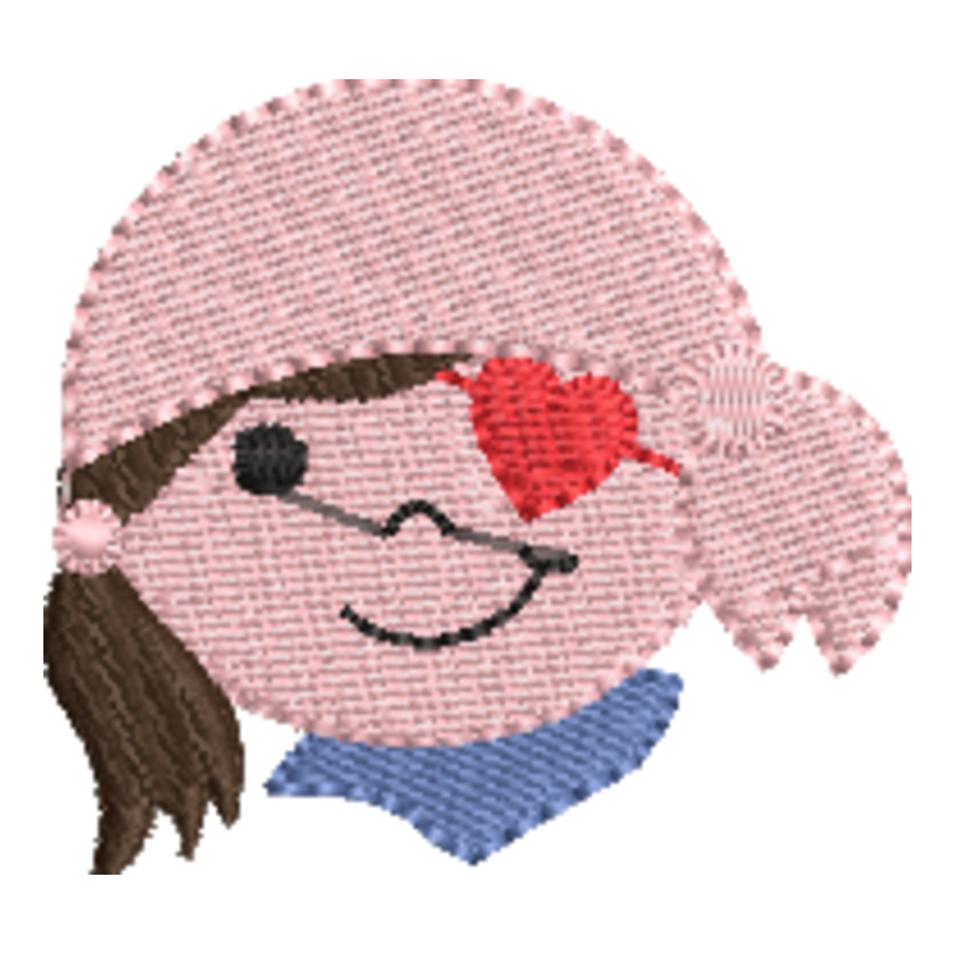 Pirate Face Girl (0273) Thumbnail