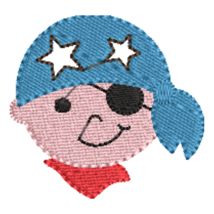 Pirate Face Boy Stars (0274) Thumbnail