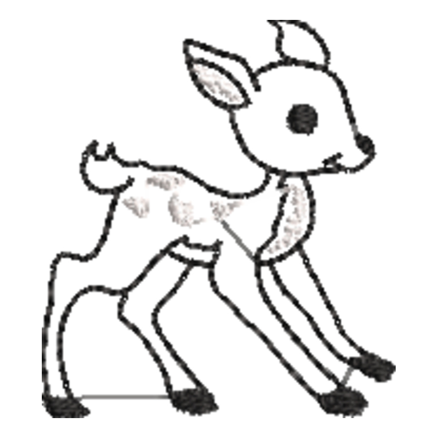 Fawn Line Art (0325) Thumbnail