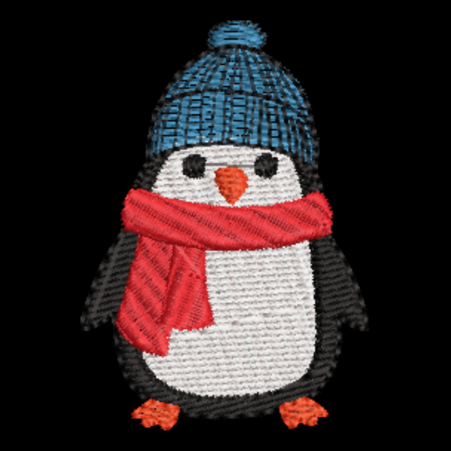 Penguin in Hat and Scarf (0318) Thumbnail