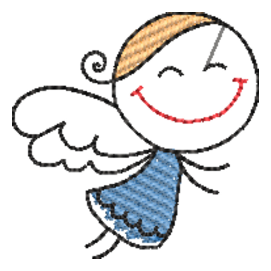 Angel Line Art (0327) Thumbnail