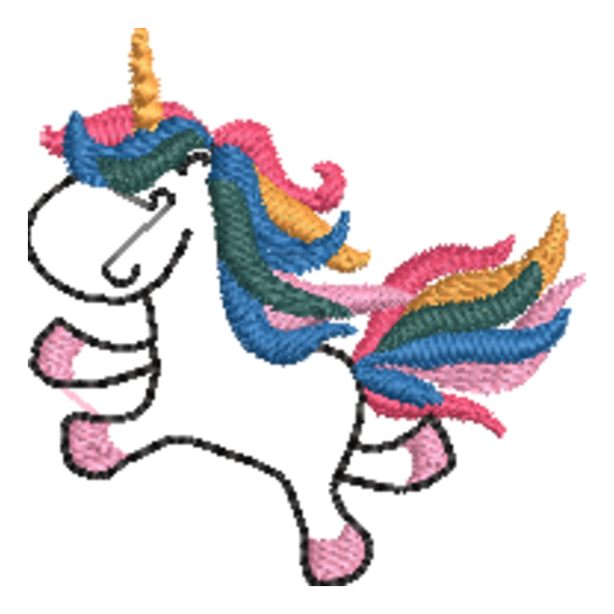Running Unicorn Line Art (0401) Thumbnail