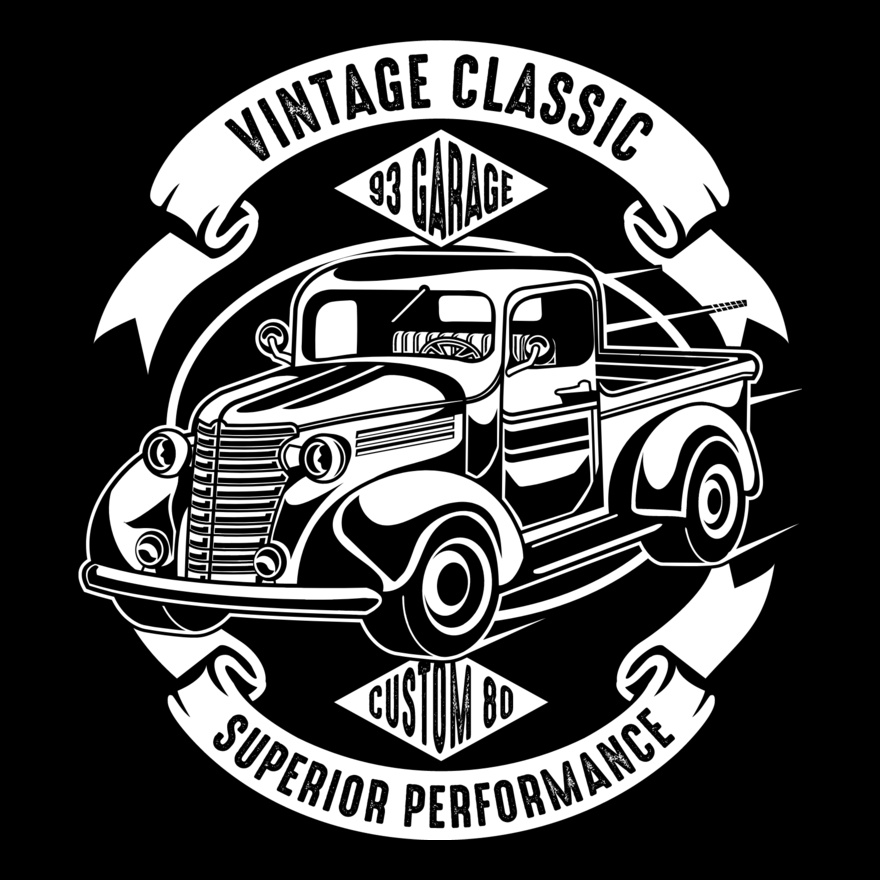 Vintage Classic Truck (0157) Thumbnail