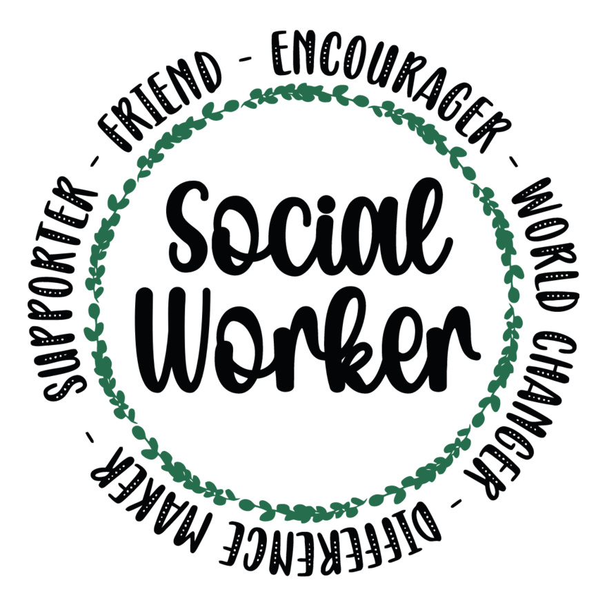 Social workder with phrases Thumbnail