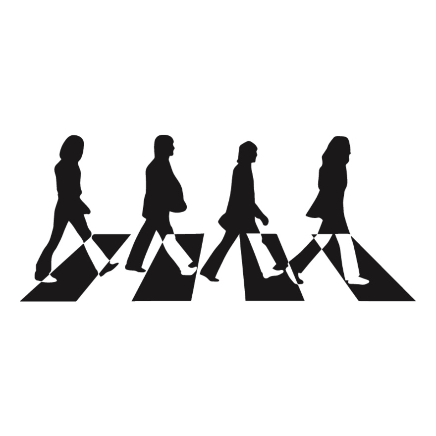 Abbey Road Walk Silhouette Thumbnail