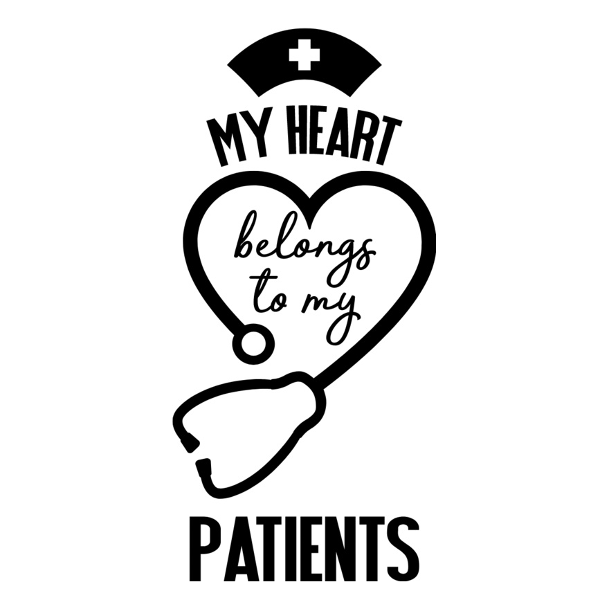 my heart belongs to my patients nurse quote svg Thumbnail