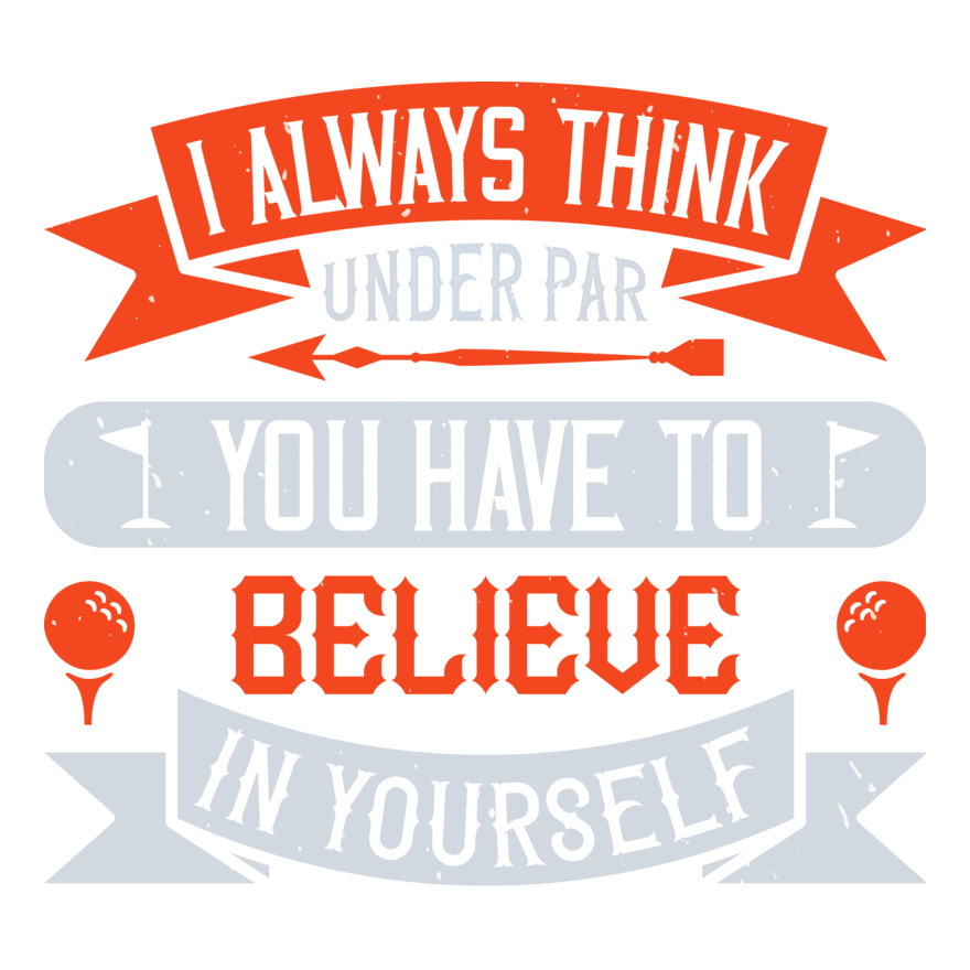 Think Under Par Golf Quote Thumbnail