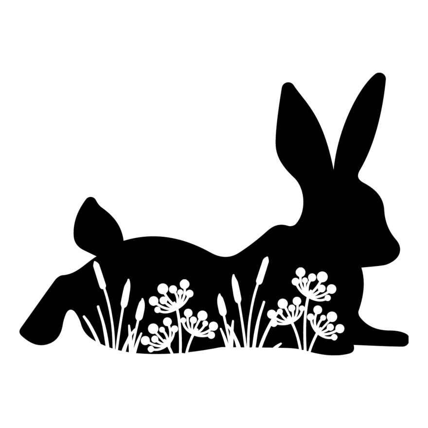 Black Bunny in Grass Thumbnail