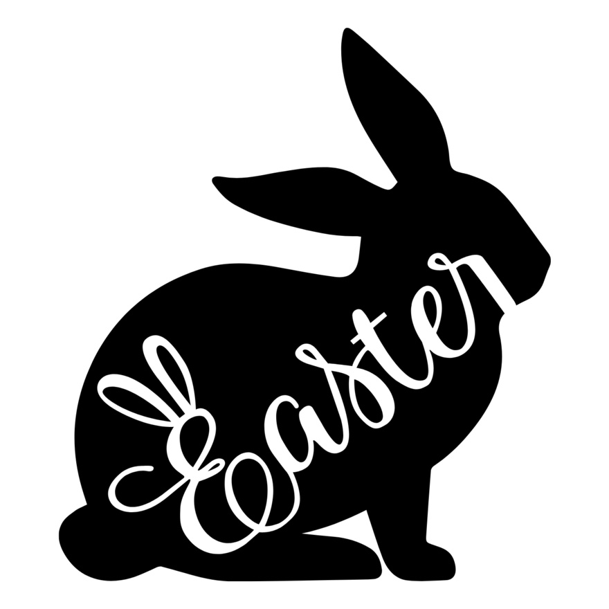 Easter Bunny in Transparent Black Thumbnail