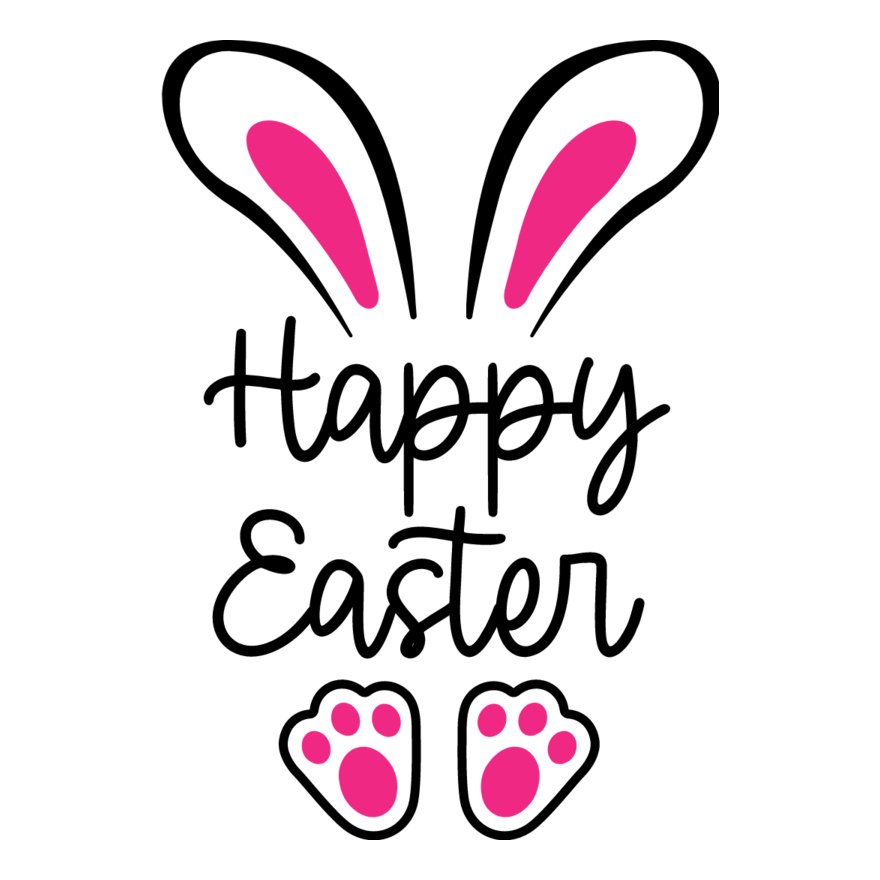 Happy Easter with Bunny Ear Thumbnail