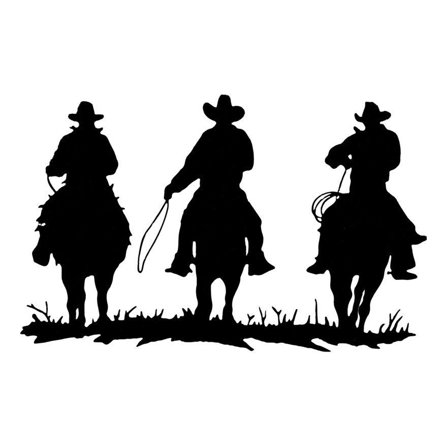 Cowboys Silhouette (1081) Thumbnail