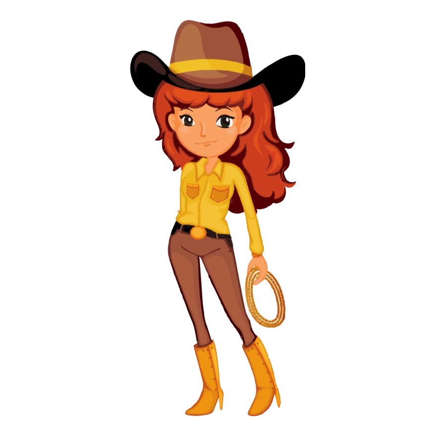 Cowgirl Clipart Thumbnail