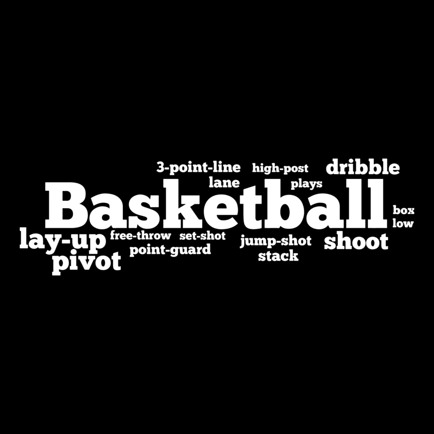 Basketball with word combo Thumbnail