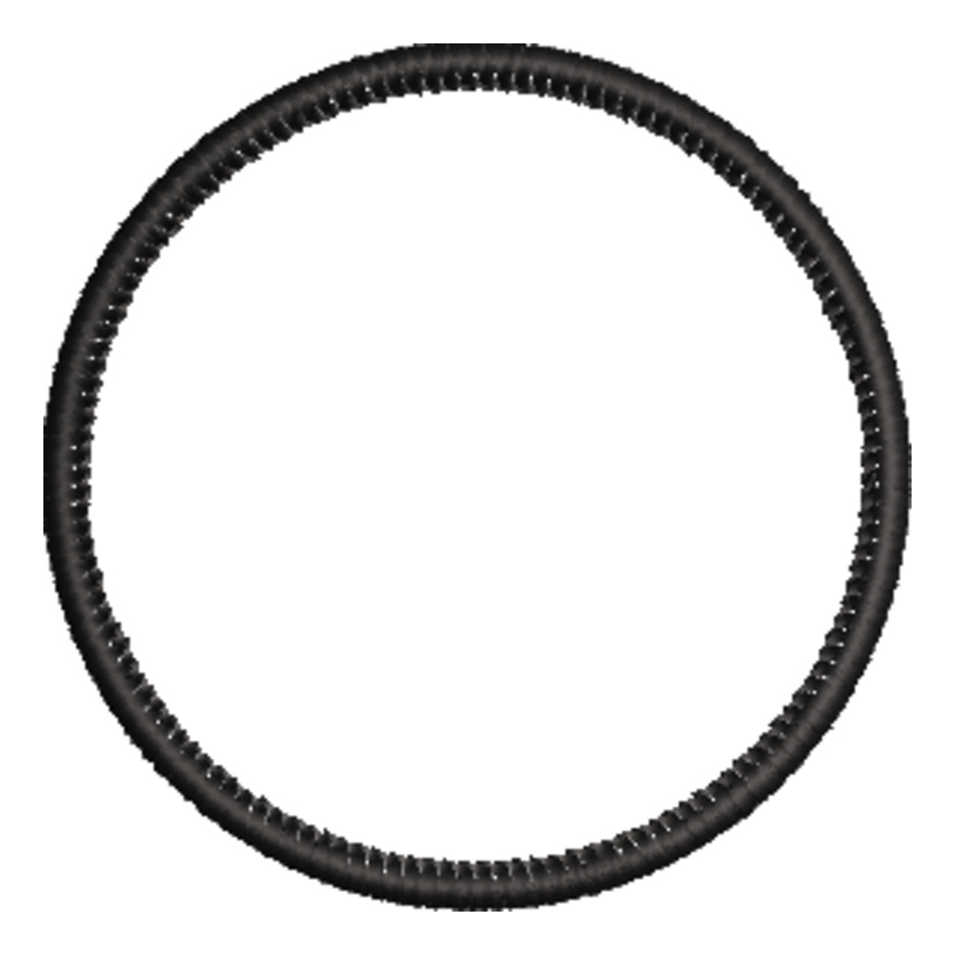 Marrow like patch border 3 inch circle Thumbnail